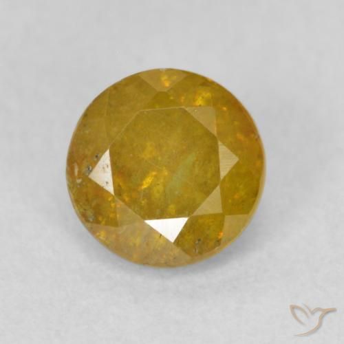 0.85ct 天然 金棕色 闪锌矿, 圆形的, SI