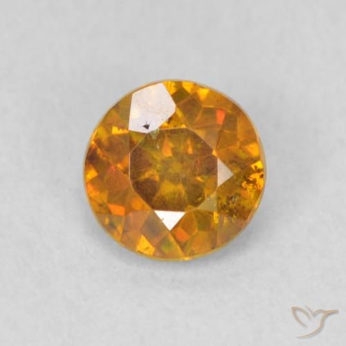 0.48ct 天然 土橙 闪锌矿, 圆形的, SI
