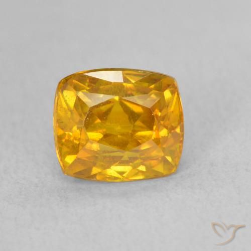 1.71ct 天然 橙金 闪锌矿, 软垫, VS-SI