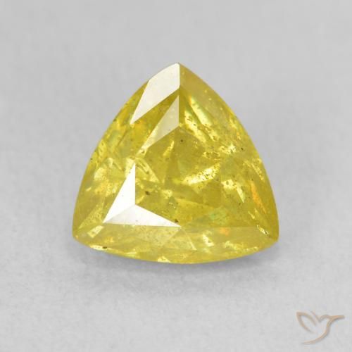 2.25ct 天然 棕黄色 闪锌矿, 胖三角形, SI