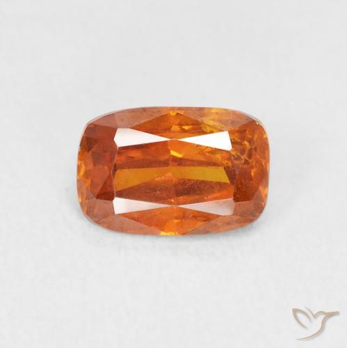 1.54ct 天然 深橙色 闪锌矿, 软垫, SI