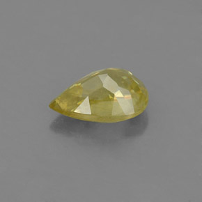 0.99克拉天然黄金色榍石，梨形，7.5×5.1毫米，VS-SI