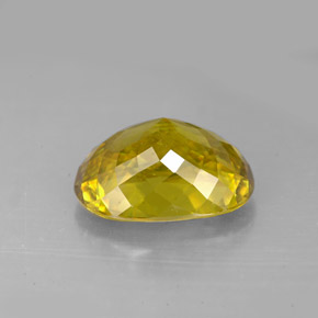 5.61克拉天然多色榍石，椭圆形切割，12.5×9.1毫米，VVS