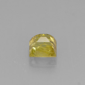 0.38克拉天然黄色榍石，方形，3.8×3.7毫米，VS-SI