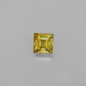 0.39克拉天然黄金色榍石，方形，4×3.9毫米，VS-SI