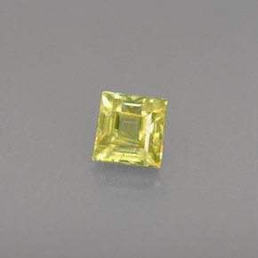 0.37克拉天然黄金色榍石，方形，3.8×3.8毫米，VS-SI