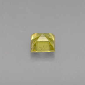 0.36克拉天然黄色榍石，方形，3.8×3.8毫米，VS-SI