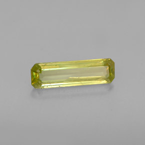 0.97克拉天然绿色榍石，祖母绿式切割，11.3×3.4毫米，VS-SI