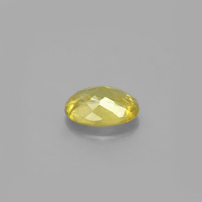 0.92克拉天然黄金色榍石，椭圆形切割，7.1×5.2毫米，VS-SI