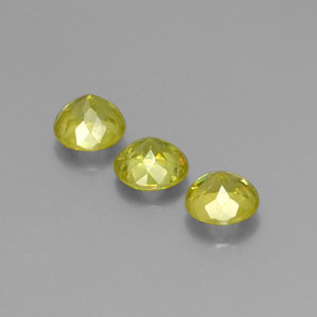 克拉天然榍石，圆形切割，VS-SI