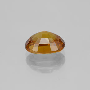 2.40克拉天然黄色榍石，椭圆形切割，9.2×6.8毫米，SI