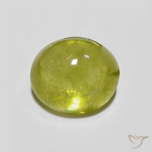 3.22ct 天然 浅绿色 榍石, 椭圆形, 透明