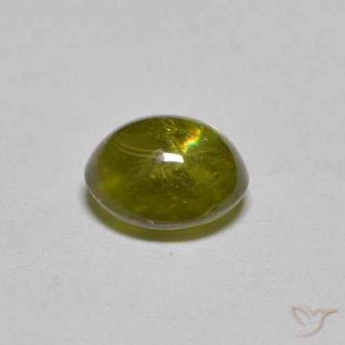 1.39克拉天然榍石，椭圆形，透明