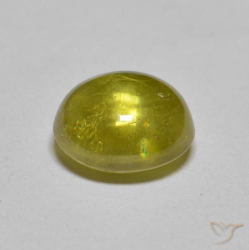 2.52克拉天然榍石，椭圆形，透明