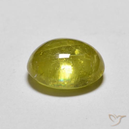 2.49克拉天然榍石，椭圆形，透明