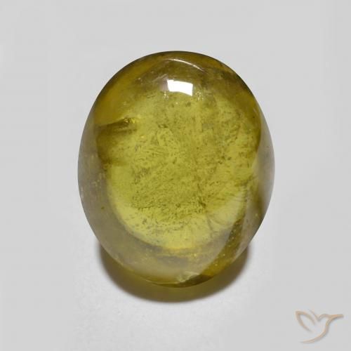 2.59克拉天然榍石，椭圆形，半透明