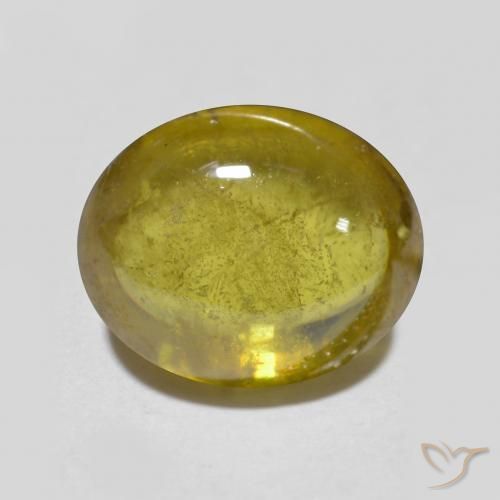 2.90ct 天然 土金 榍石, 椭圆形, 半透明