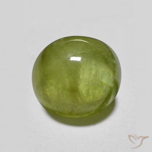 2.95ct 天然 充满活力的绿色 榍石, 椭圆形, 半透明