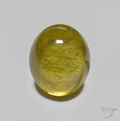 2.68克拉天然榍石，椭圆形，半透明