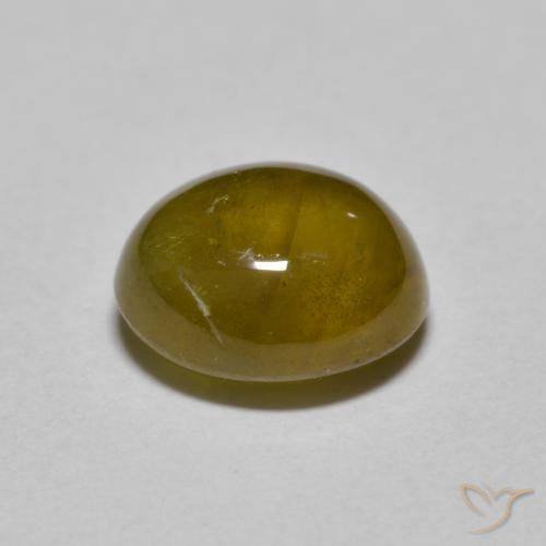 2.99克拉天然榍石，椭圆形，半透明