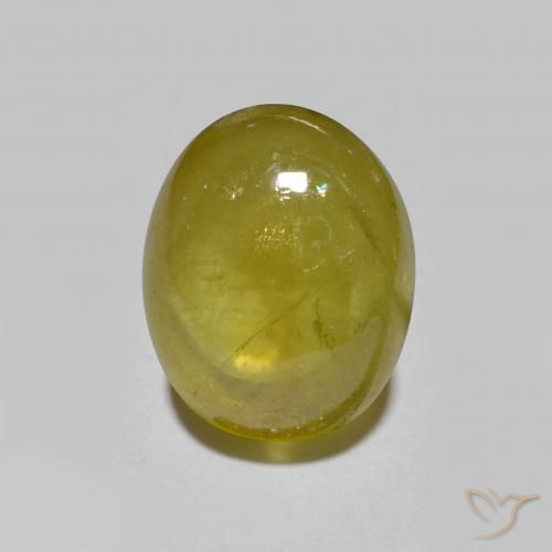 3.00ct 天然 金棕色 榍石, 椭圆形, 半透明