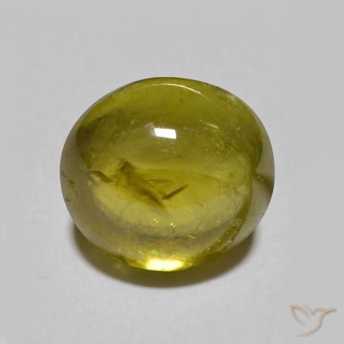 3.33ct 天然 大地绿 榍石, 椭圆形, 半透明
