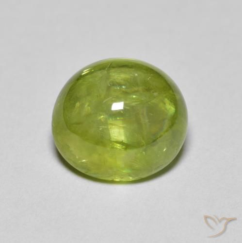2.31ct 天然 橄榄绿色 榍石, 椭圆形, 透明