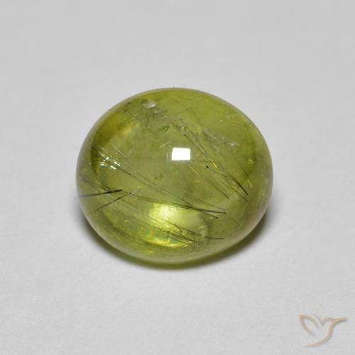 2.05ct 天然 浅森林绿 榍石, 椭圆形, 透明