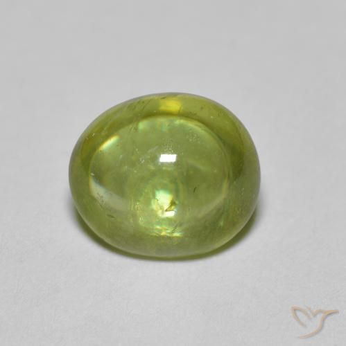 1.86ct 天然 橄榄绿色 榍石, 椭圆形, 透明
