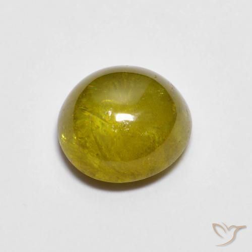 1.71ct 天然 绿金棕色 榍石, 椭圆形, 半透明