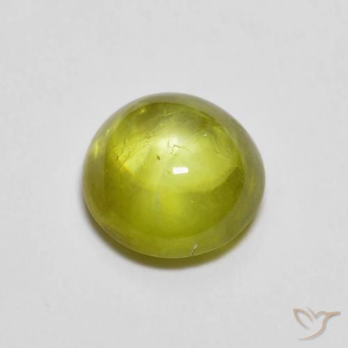 1.33ct 天然 温暖的森林绿 榍石, 椭圆形, 透明