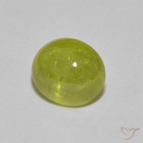 2.49克拉天然榍石，椭圆形，透明