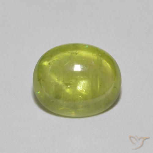 2.27ct 天然 中黄色 榍石, 椭圆形, 透明