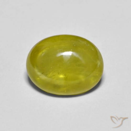 2.34ct 天然 温暖的森林绿 榍石, 椭圆形, 透明
