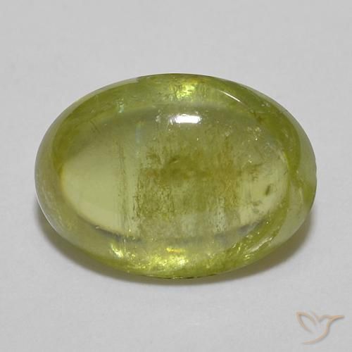 1.82ct 天然 浅绿色 榍石, 椭圆形, 透明