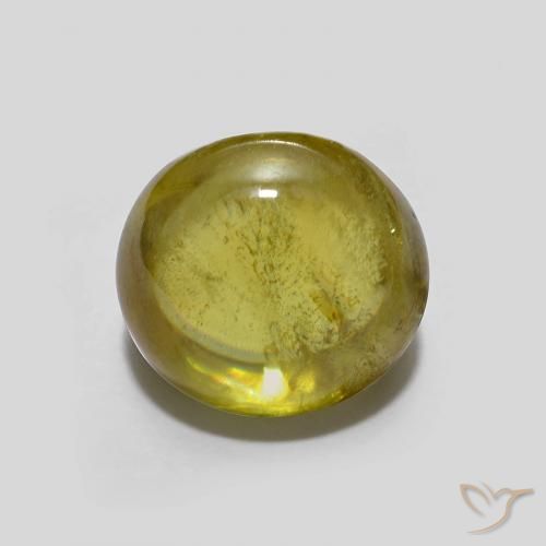 2.23ct 天然 黄绿色 榍石, 椭圆形, 透明