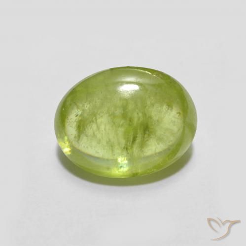 2.50ct 天然 中黄色 榍石, 椭圆形, 透明