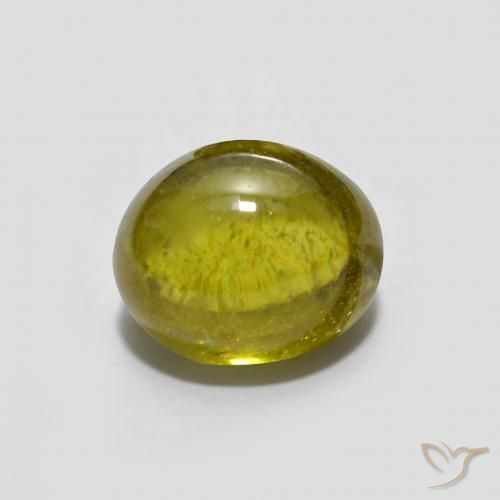 1.40ct 天然 土金 榍石, 椭圆形, 透明