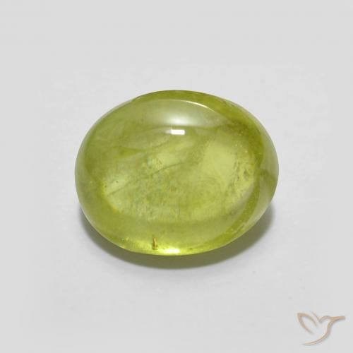 2.37ct 天然 中黄色 榍石, 椭圆形, 透明
