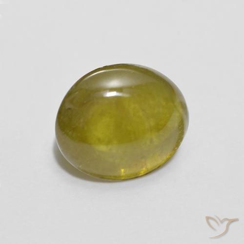 1.72克拉天然榍石，椭圆形，半透明