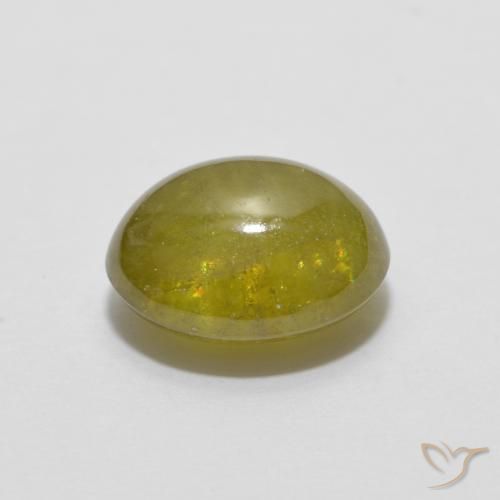 1.72克拉天然榍石，椭圆形，半透明
