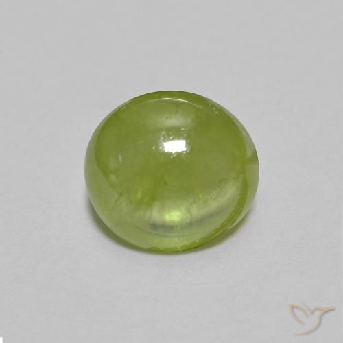 1.52ct 天然 橄榄绿色 榍石, 椭圆形, 透明