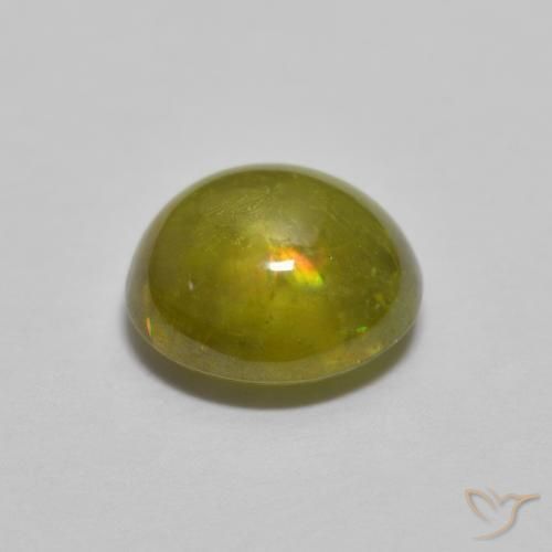 1.38克拉天然榍石，椭圆形，透明