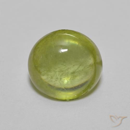 1.60ct 天然 橄榄绿色 榍石, 椭圆形, 透明