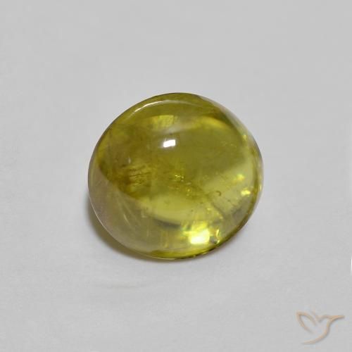 1.24克拉天然榍石，椭圆形，透明