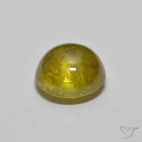 1.24克拉天然榍石，椭圆形，透明