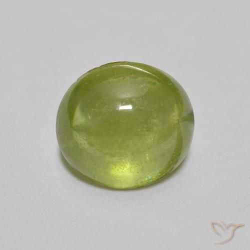 1.53ct 天然 亮绿色 榍石, 椭圆形, 透明