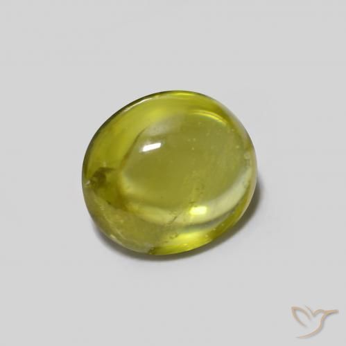 0.96克拉天然榍石，椭圆形，透明