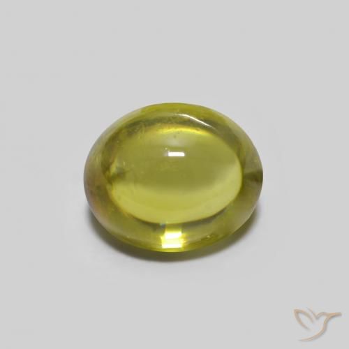 0.73ct 天然 黄绿色 榍石, 椭圆形, 透明
