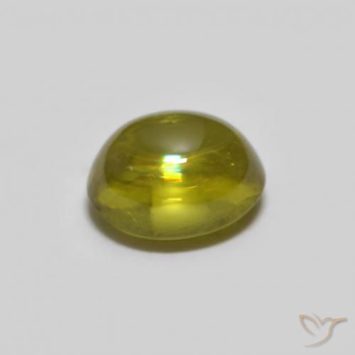 0.73克拉天然榍石，椭圆形，透明
